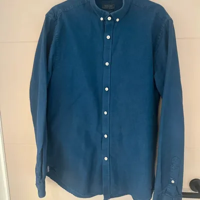 Chemise Slim Fit bleu effet jean – Zara